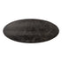 Bonita Parquet Black & Brass Frame Oval 6 Seater Dining Table Medium